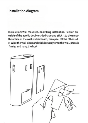 Smart Mouthwash Dispenser | White | Wall-Mounted | 3-Level | LED Display | Magnetic Cups