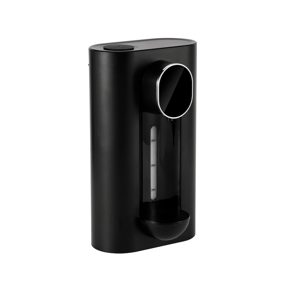 Smart Mouthwash Dispenser | Black | Wall-Mounted | 3-Level | LED Display | Magnetic Cups