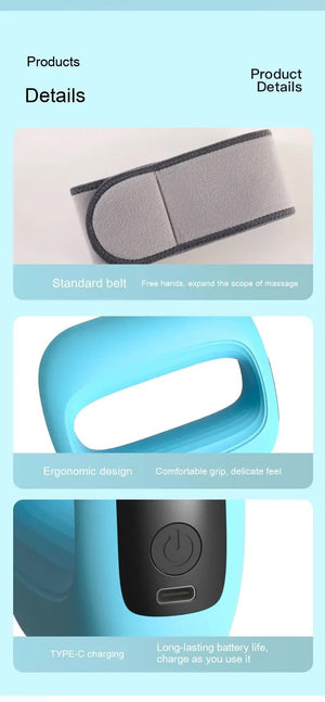 Muscle Relaxation Ring Massager | Purple | Digital Display | Electric | Portable