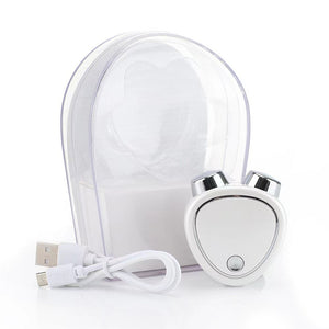 Microcurrent Face Lifting Massager | White | Sonic Vibration | V-Shape Sculpting
