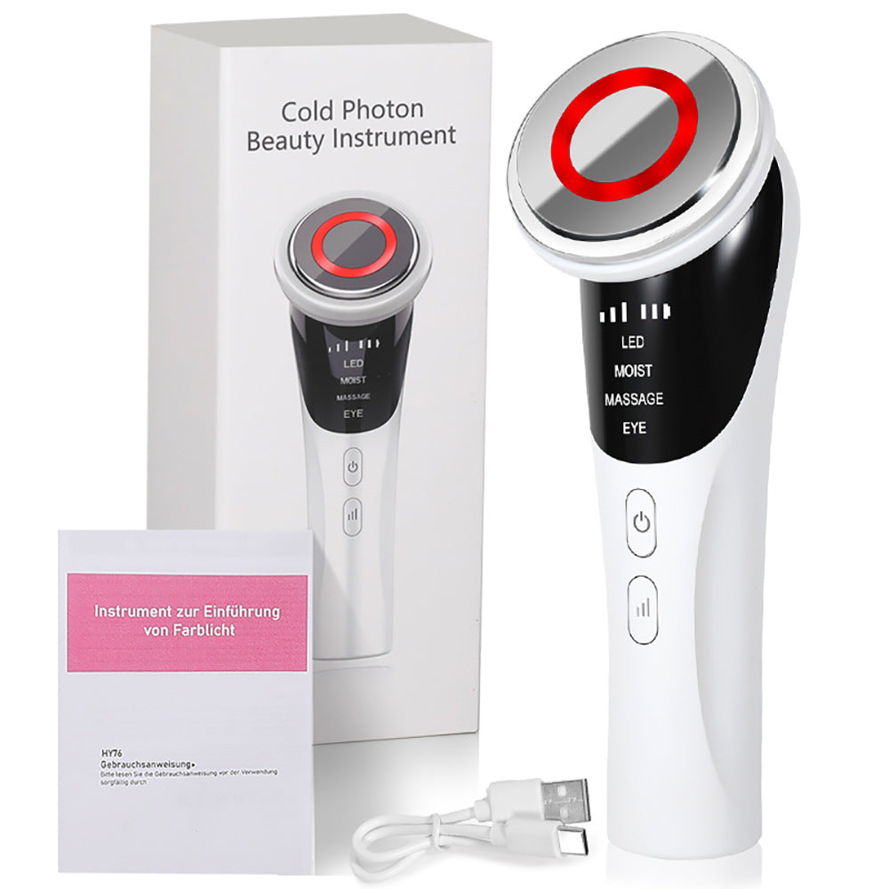 LED Facial Massager | Cold Photon | EMS | Hot Compress | Skin Rejuvenation Wand