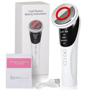 LED Facial Massager | Cold Photon | EMS | Hot Compress | Skin Rejuvenation Wand