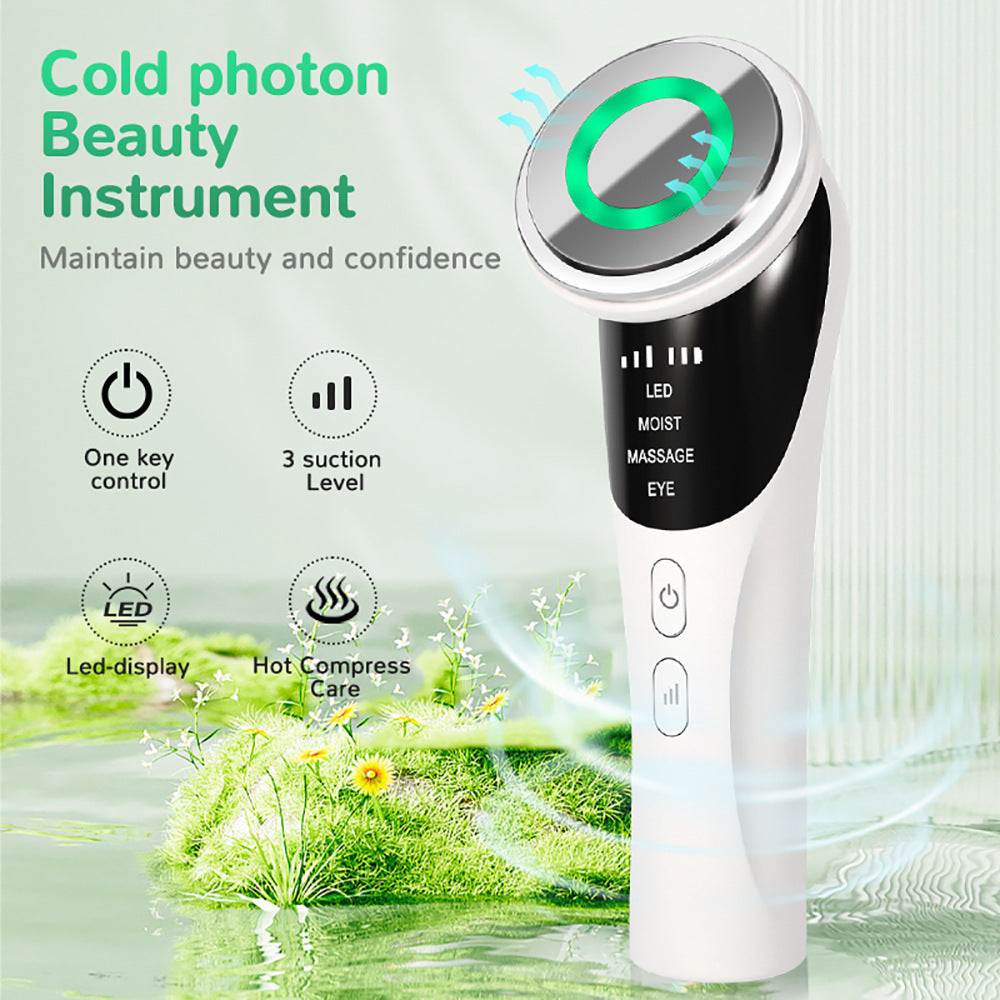 LED Facial Massager | Cold Photon | EMS | Hot Compress | Skin Rejuvenation Wand