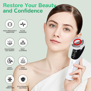 LED Facial Massager | Cold Photon | EMS | Hot Compress | Skin Rejuvenation Wand