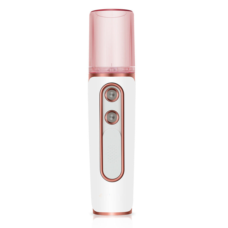 Nano Facial Mister | White | Dual Nozzle | USB Rechargeable | Hydrating Spray