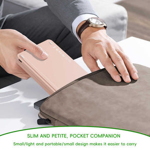 Bluetooth Keyboard | Ultra-Slim | Foldable & Portable | Rechargeable | Pink