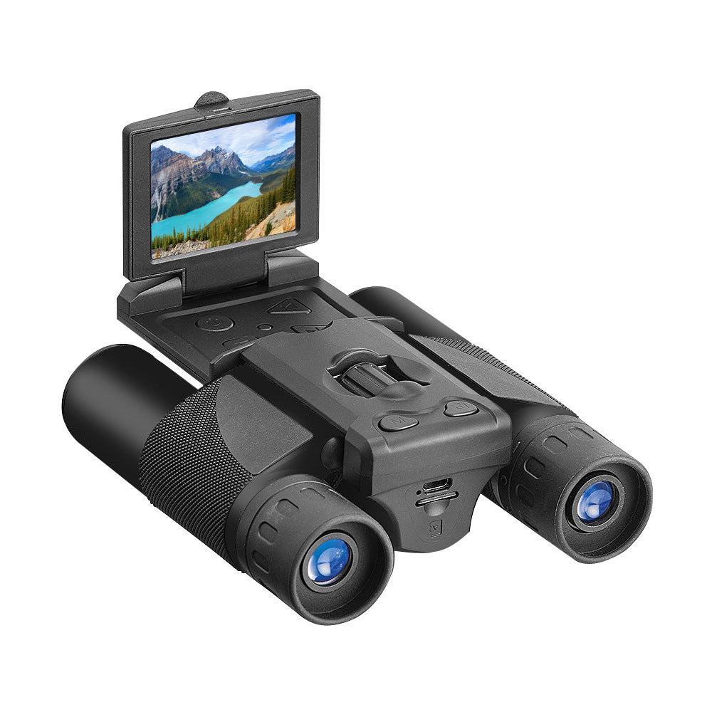Camera Binoculars | HD Digital | 8X Zoom | LCD Screen | Starlight Night Vision | Black