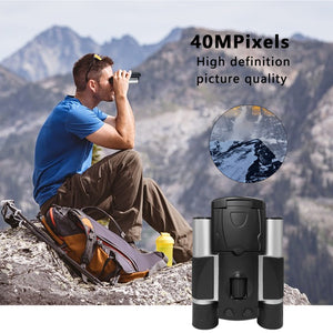 Camera Binoculars | HD Digital | 8X Zoom | LCD Screen | Starlight Night Vision | Black