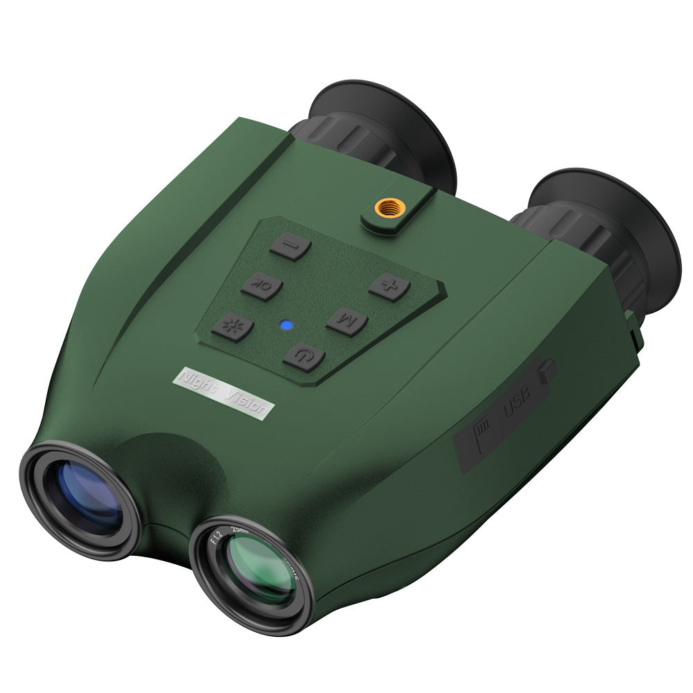 Professional Night Vision Binoculars | HD Digital | 6X Optical Zoom | 2.5K Video & 48MP Photos | Green