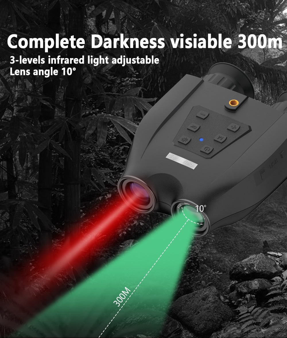 Professional Night Vision Binoculars | HD Digital | 6X Optical Zoom | 2.5K Video & 48MP Photos | Green