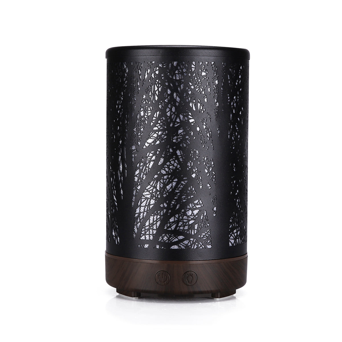 Iron Aroma Diffuser | 100ml | Coffee & Black Forest Design | 7-Colour LED | Cool Mist Humidifier