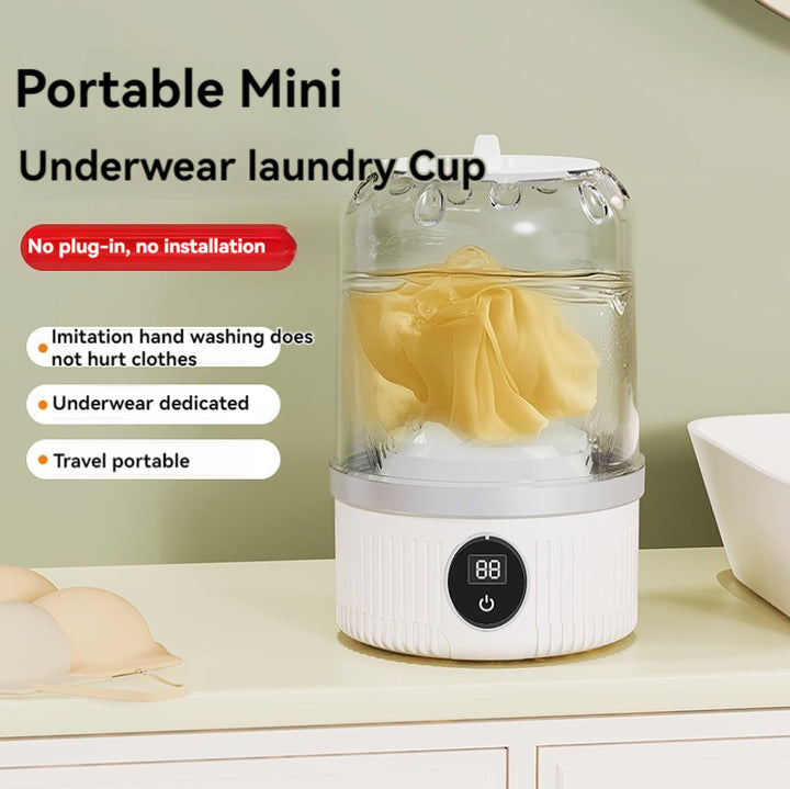 Mini Washing Machine | Blue | Rechargeable USB-C | For Travel, Delicates, Socks