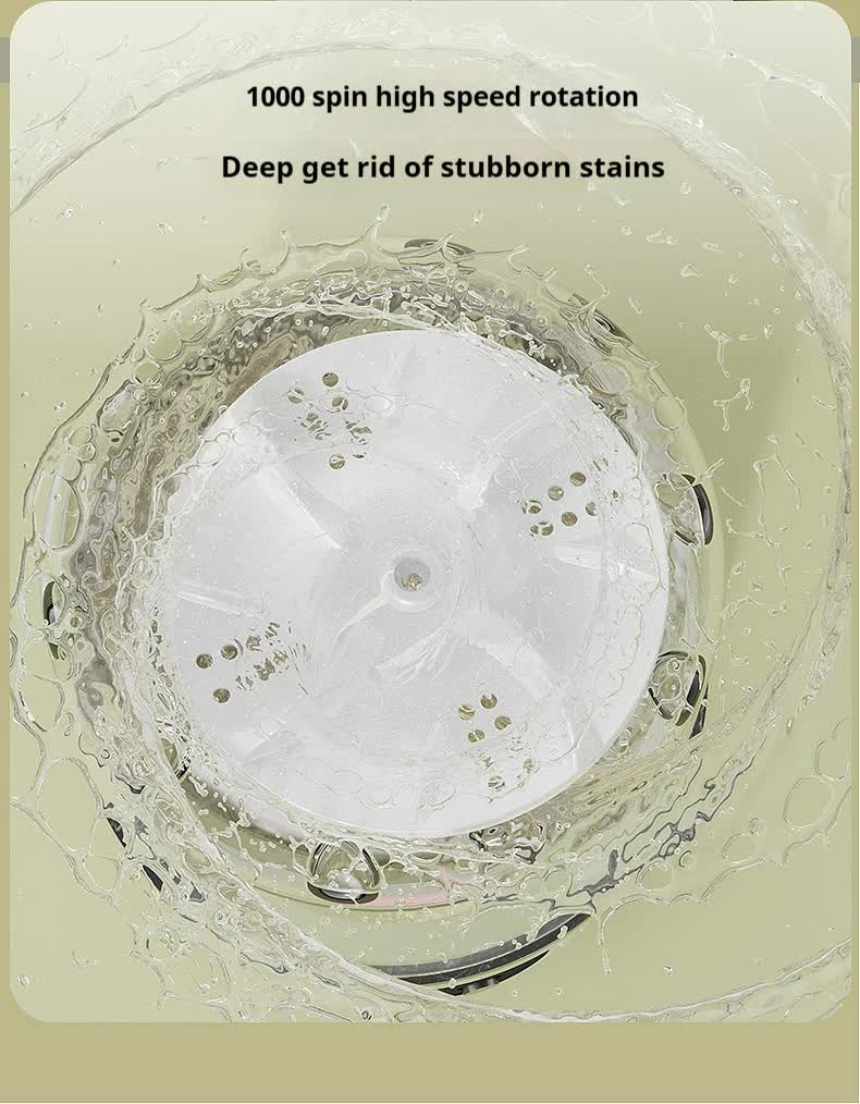 Mini Washing Machine | Blue | Rechargeable USB-C | For Travel, Delicates, Socks