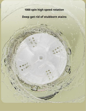 Mini Washing Machine | Blue | Rechargeable USB-C | For Travel, Delicates, Socks