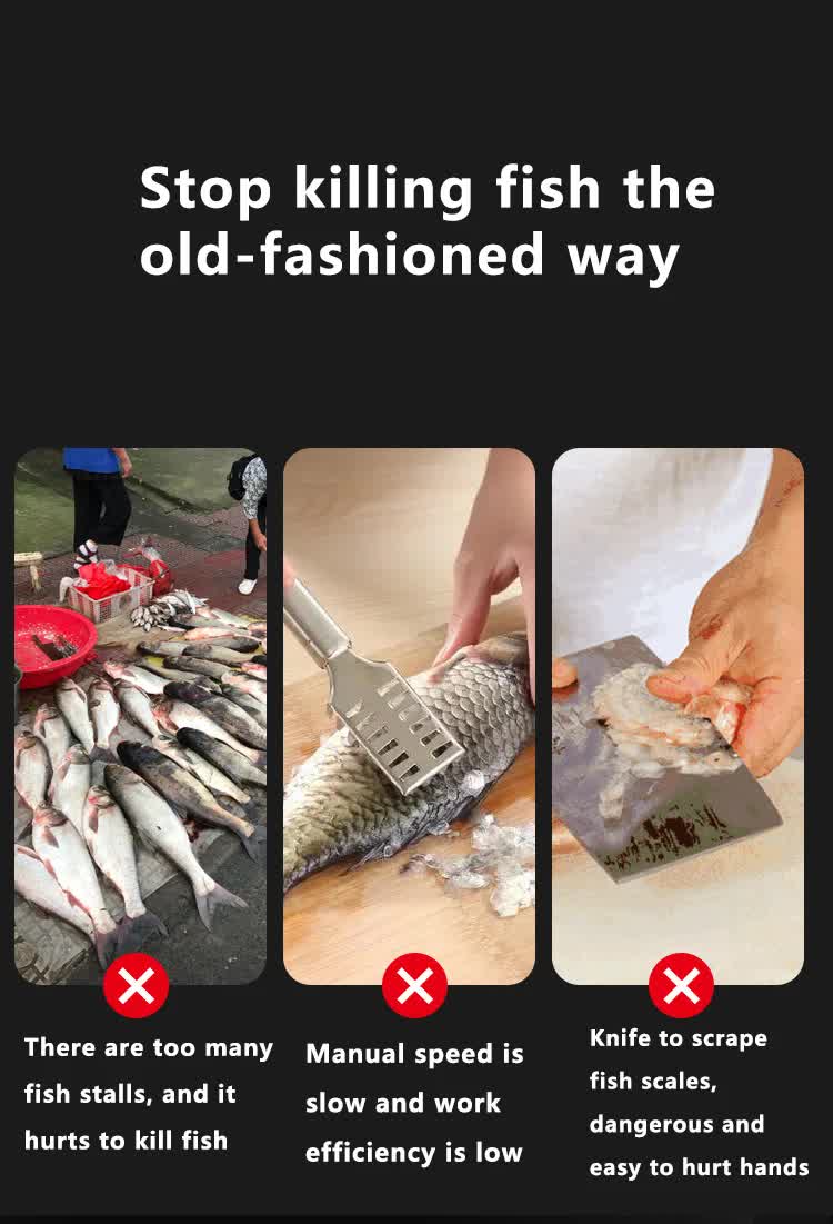 Electric Fish Scaler | Cordless | Stainless Steel Blade | 3000mAh Rechargeable | Mess-Free Cleaning