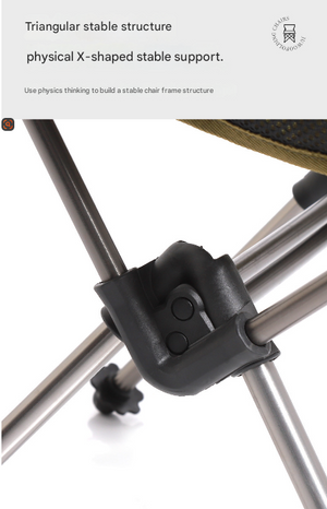 Folding Camping Chair | Portable & Lightweight | High-Back Aluminium Frame | Oxford Fabric | Side Pocket | Khaki