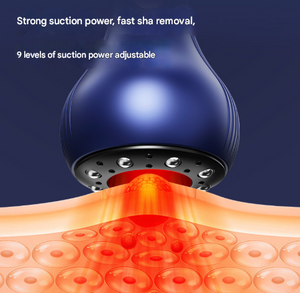 Meridian Scraping Massager | Blue | Electric | Air Release Valve | Full Body Therapy | 16.6x8.4cm