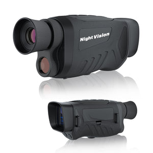 Night Vision Monocular | HD Digital | High Magnification | Day & Night Use | Black
