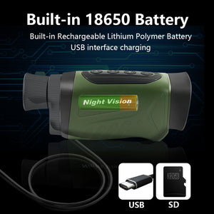 Night Vision Monocular | HD Digital | High Magnification | Day & Night Use | Green