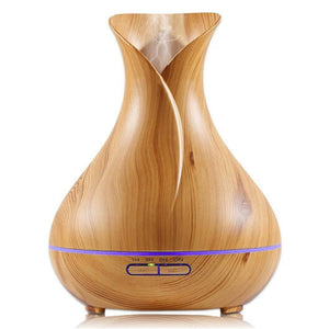 Aroma Diffuser | 500ml | Wood Grain | Lattice Design | Humidifier