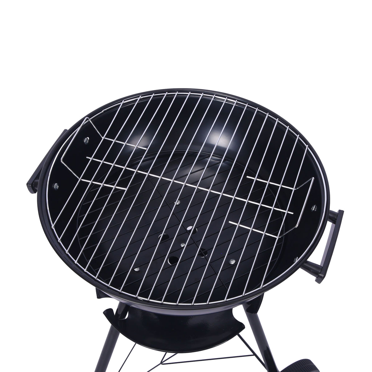 Outdoor BBQ Grill | Folding Apple Shape | Stainless Steel | 41cm Charcoal Grill Net