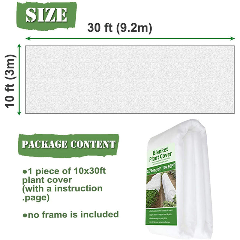 Plant Frost Cover | 2pc | 3x9m | Premium Nonwoven Fabric | Winter Protection
