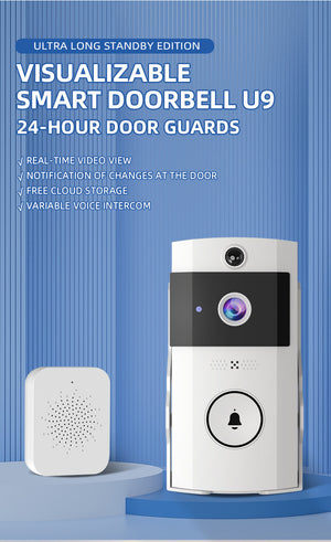 U9 Video Doorbell | HD Wireless | Long-Lasting Battery