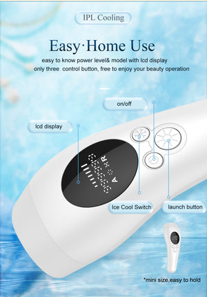 Light Spot Hair Removal Device | Smooth Skin Tech | IPL Beauty Tool | White