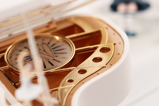 Grand Piano Music Box | Black | Classical Ballerina Dancer | Regular Size