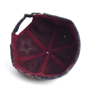 Vintage Cotton Docker Cap | Khaki | Star Patch | Unisex Brimless Beanie