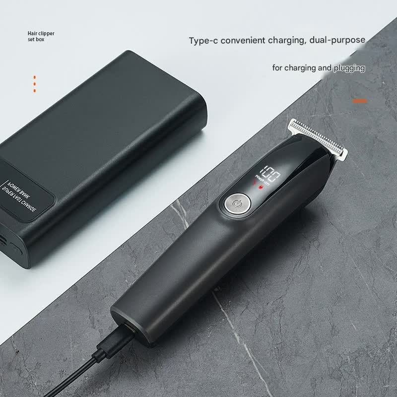 Men’s Grooming Kit | 5-in-1 | Cordless Clipper + Trimmer | Electroplating Gun Finish