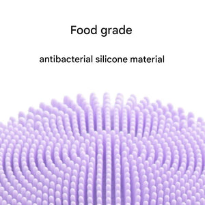 Silicone Facial Cleansing Brush | Black | 6-Speed Vibration | Warming Function | Antibacterial