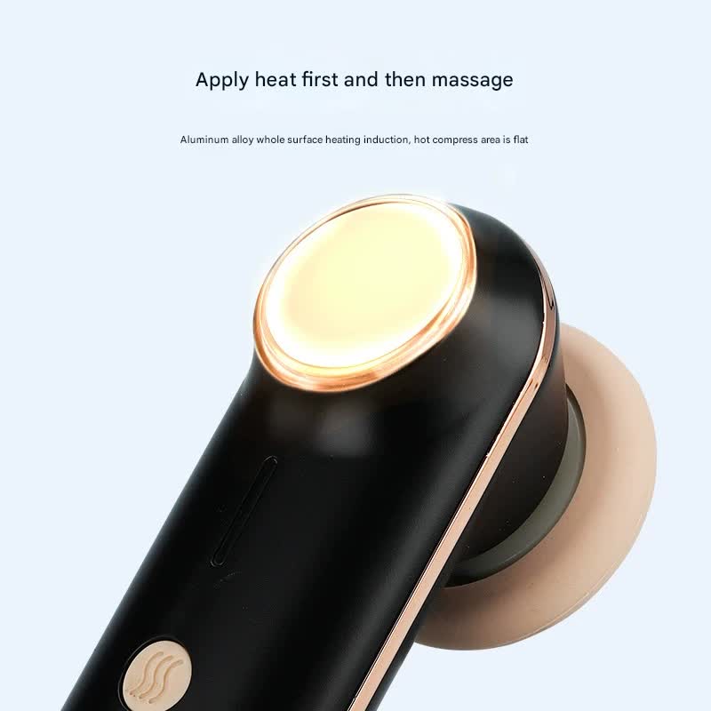 Facial & Head Massager | White | USB-C Rechargeable | 3 Modes | Heat Therapy