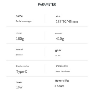 Facial & Head Massager | Red | USB-C Rechargeable | 3 Modes | Heat Therapy