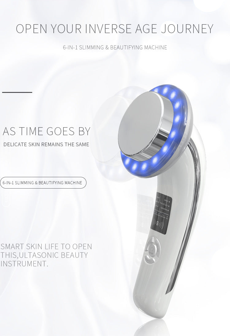 Ultrasonic RF Slimming & Beauty Device | 6-in-1 | Body Sculpting & Skin Rejuvenation | Black