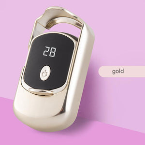 Electric Heated Eyelash Curler | 55°C Constant Temp | LED Display | Rechargeable | Gentle Curl | Gold