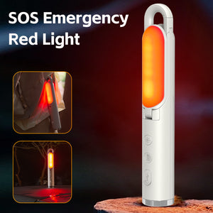Folding LED Lantern & Flashlight | Multi-Function | USB Rechargeable | 3 Modes + SOS | Grey