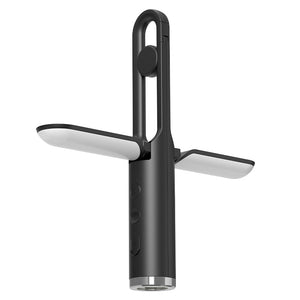 Folding LED Lantern & Flashlight | Multi-Function | USB Rechargeable | 3 Modes + SOS | Black