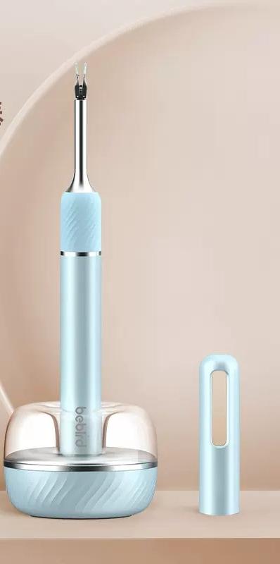 Smart Ear Cleaner | HD Camera & Tweezers | Visual Scope | Safe for Adults & Kids | Light Blue