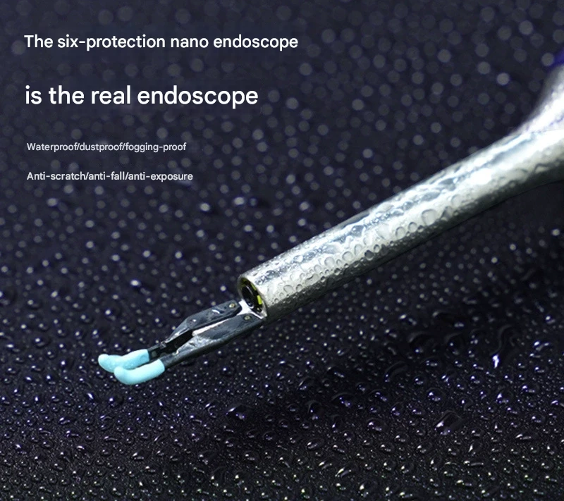 Smart Ear Cleaner | HD Camera & Tweezers | Visual Scope | Safe for Adults & Kids | Light Blue