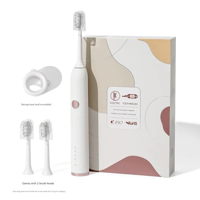 Sonic Electric Toothbrush | 8 Modes | 300-Day Battery | Gentle Cleaning | Milk Tea White