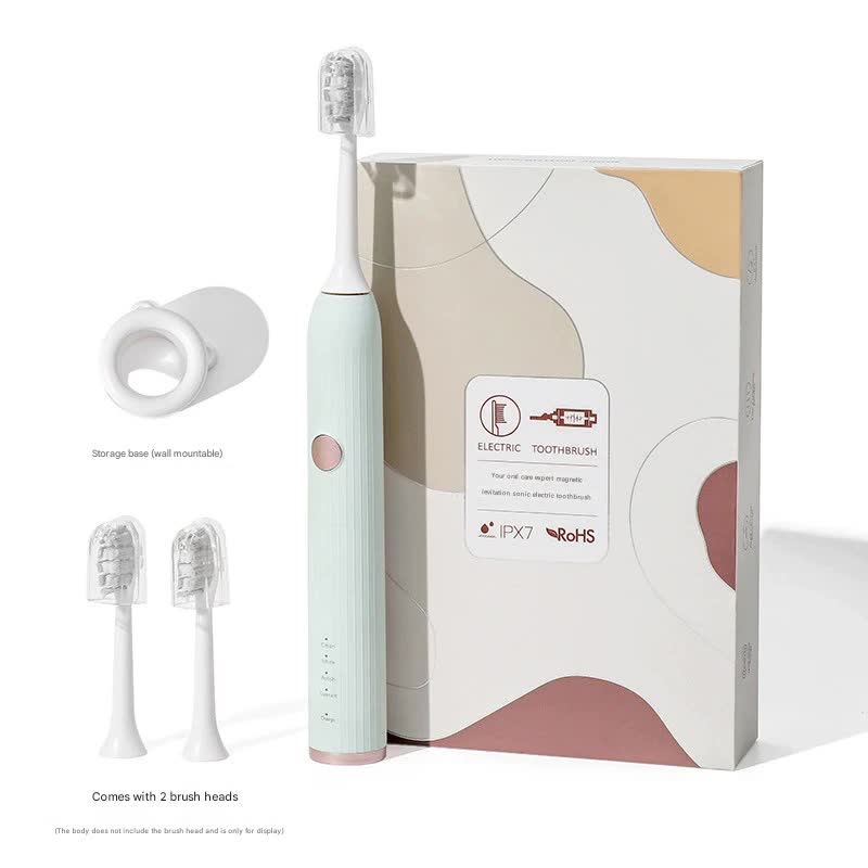 Sonic Electric Toothbrush | 8 Modes | 300-Day Battery | Gentle Cleaning | Green