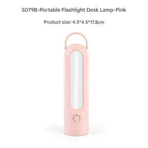 LED Camping Lantern & Flashlight | 2-in-1 | USB Rechargeable | Handle Model | Pink