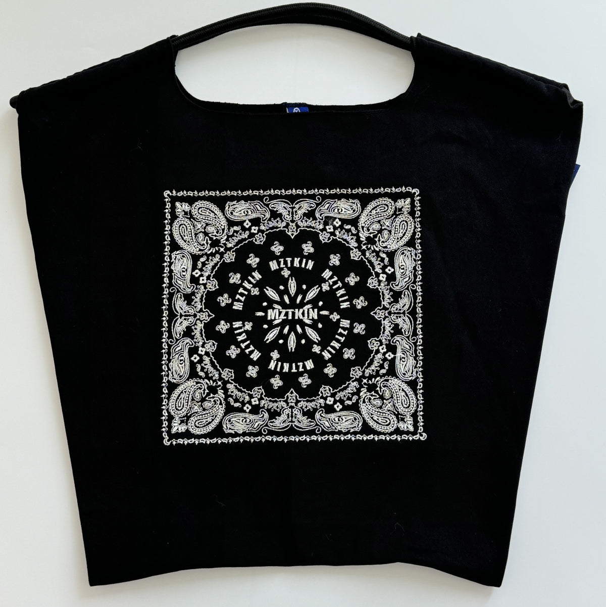 Canvas Tote Bag | Printed | Water-Resistant | Large Capacity | Black Datura Flower