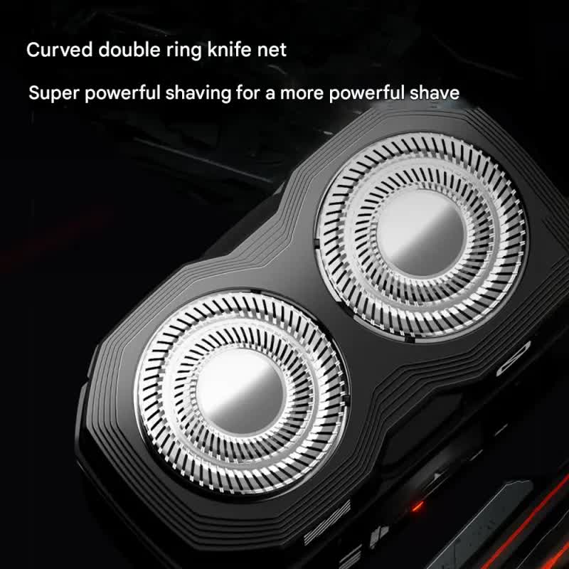 K002 Mini Electric Shaver | 3D Floating Head | IPX7 Waterproof | Type-C Charging | Orange