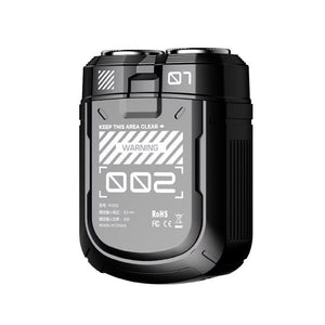 K002 Mini Electric Shaver | 3D Floating Head | IPX7 Waterproof | Type-C Charging | Black