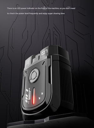 K002 Mini Electric Shaver | 3D Floating Head | IPX7 Waterproof | Type-C Charging | Black
