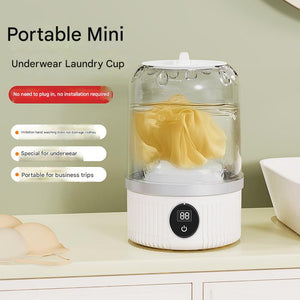 Mini Washing Machine | White | USB Powered | Travel-Sized | Automatic Cleaning