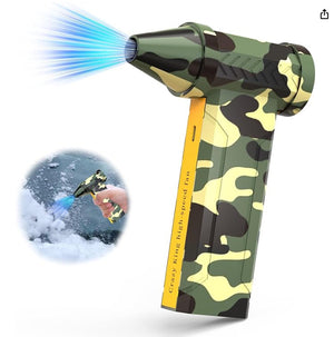 Portable Jet Fan | 200W Handheld Blower & Air Duster | Camouflage