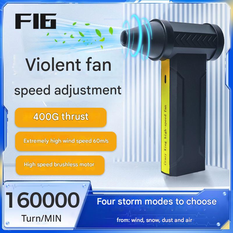 Portable Jet Fan | 200W Handheld Blower & Air Duster | Camouflage